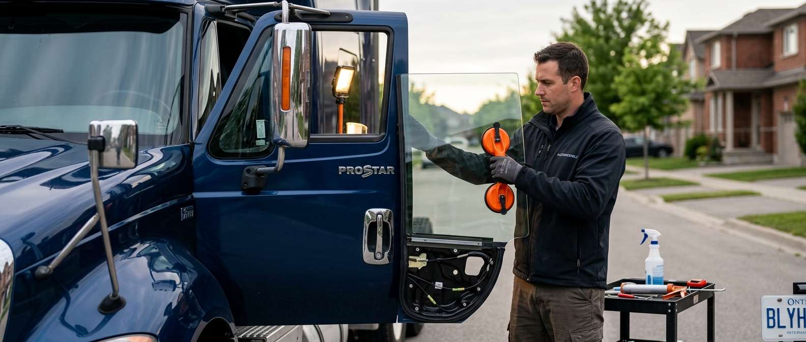 Door Glass Replacement for International ProStar 2006-2017 by Alexwindshield