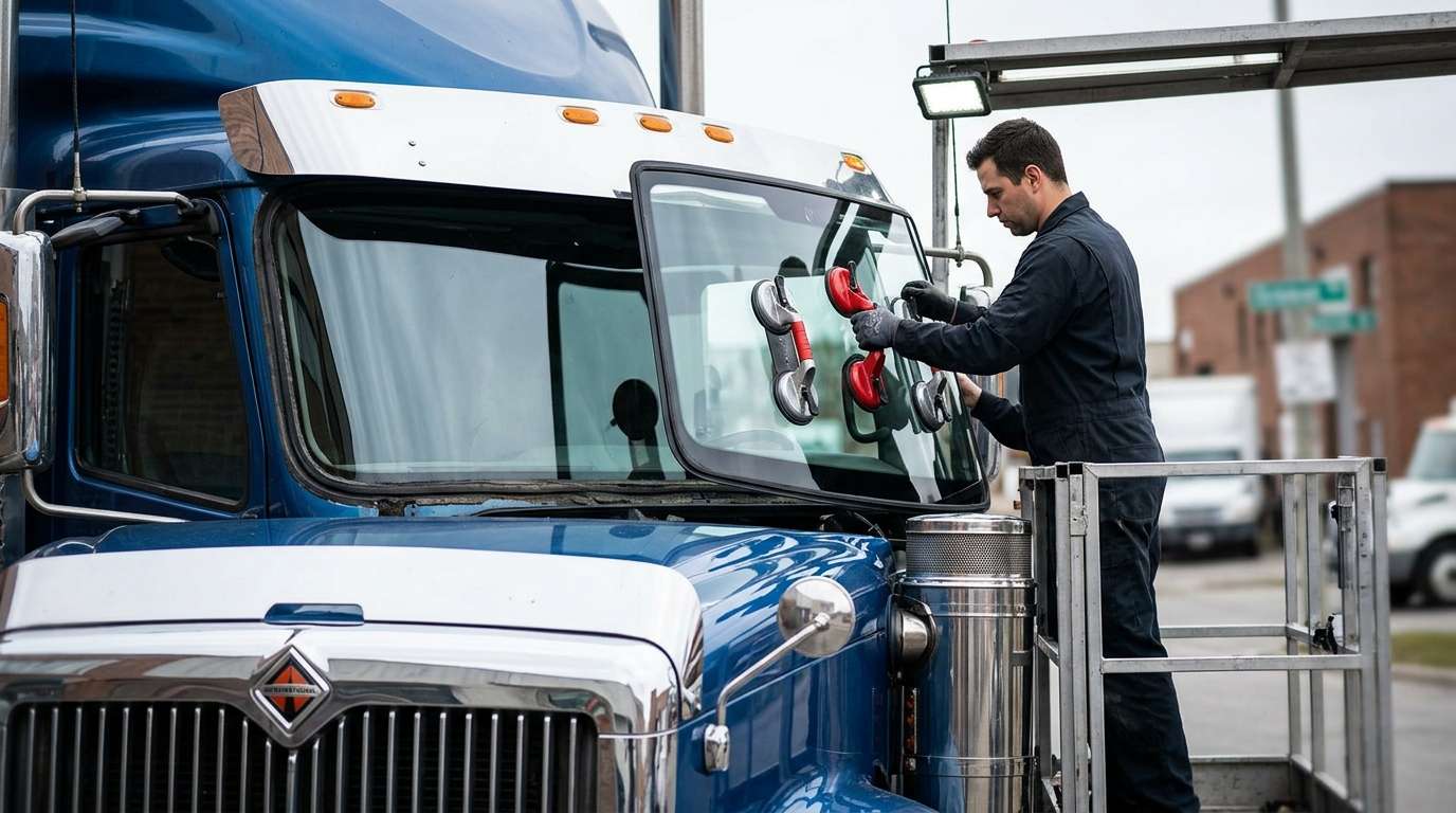 Windshield Replacement for International 9900i 1999-2002 by Alexwindshield