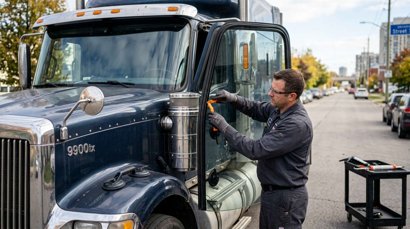 Door Glass Replacement for International 9900ix 2002-2015 by Alexwindshield