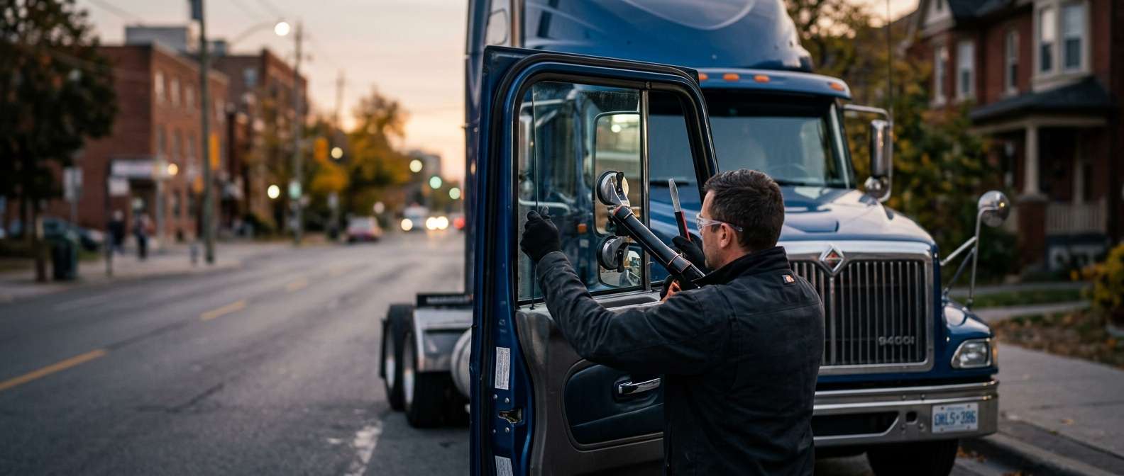 Door Glass Replacement for International 9400i 1997-2014 by Alexwindshield
