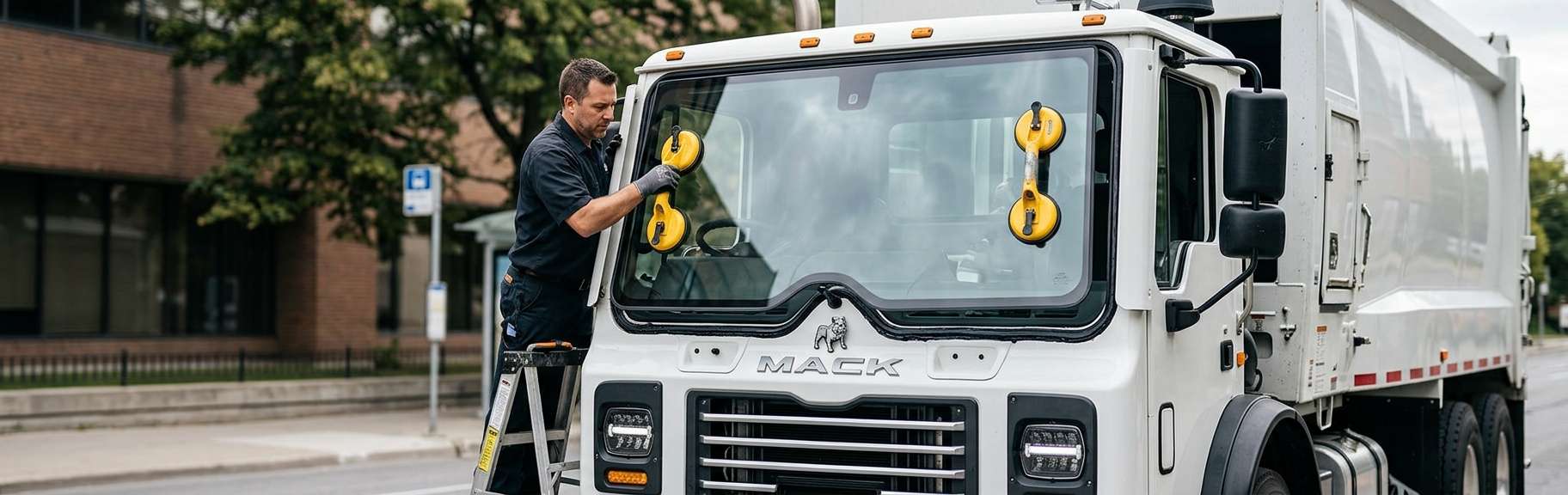 Windshield Replacement for Mack LR 2016-2025 by Alexwindshield