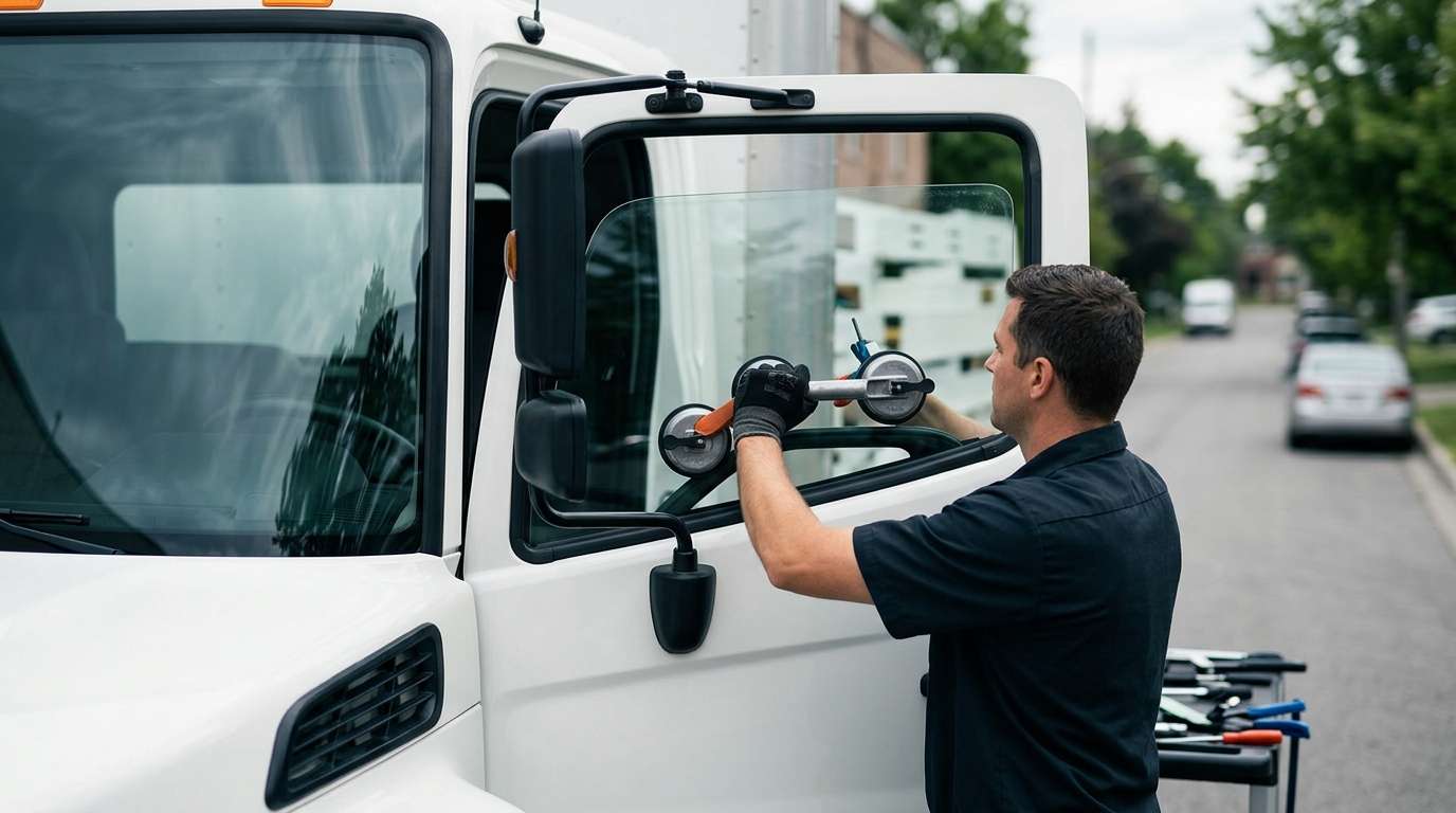Door Glass Replacement for Hino 338 2005-2025 by Alexwindshield