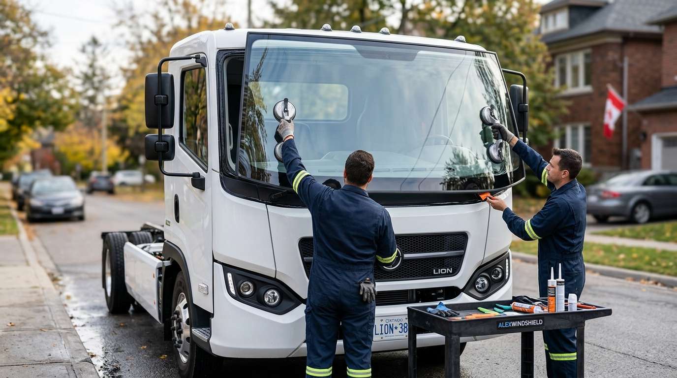 Windshield Replacement for Lion Electric Lion6 2022-2025 by Alexwindshield