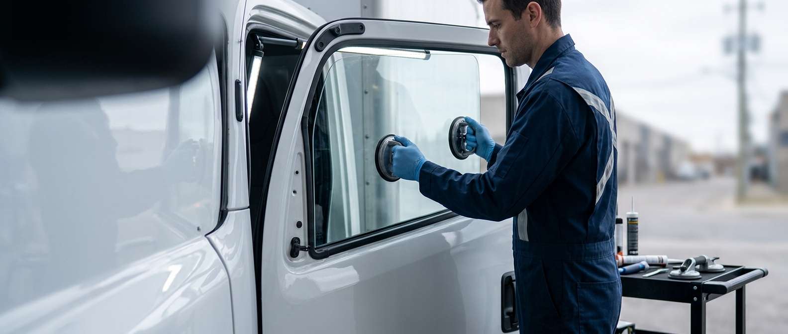 Door Glass Replacement for Lion Electric Lion6 2022-2025 by Alexwindshield