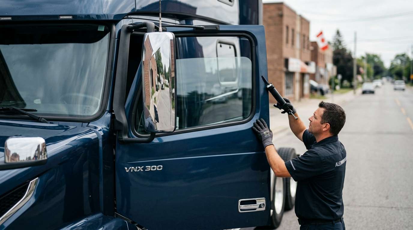 Door Glass Replacement for Volvo Trucks VNX 300 2016-2025 by Alexwindshield