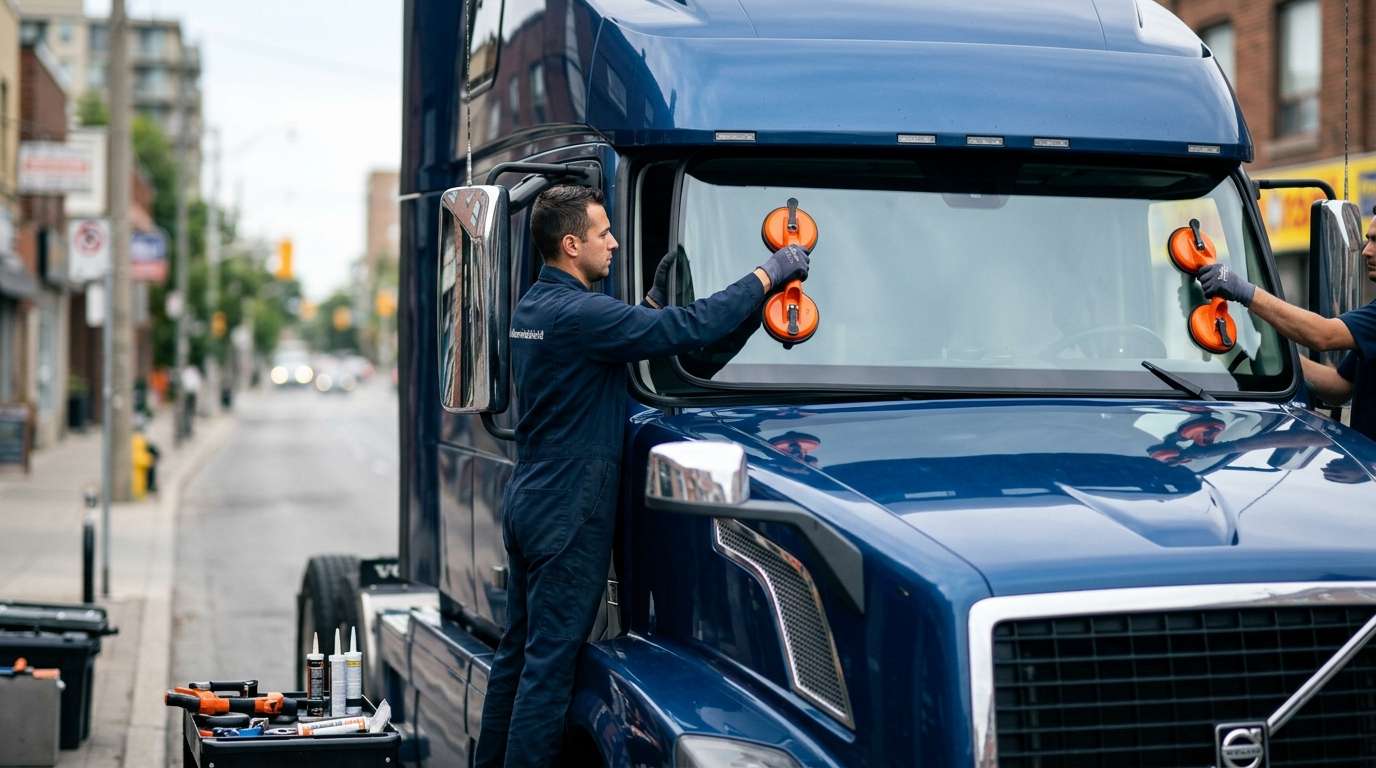 Windshield Replacement for Volvo Trucks VNX 400 2016-2025 by Alexwindshield