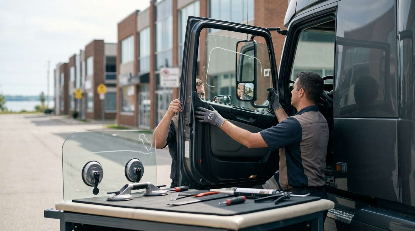 Door Glass Replacement for Volvo Trucks VNX 400 2016-2025 by Alexwindshield