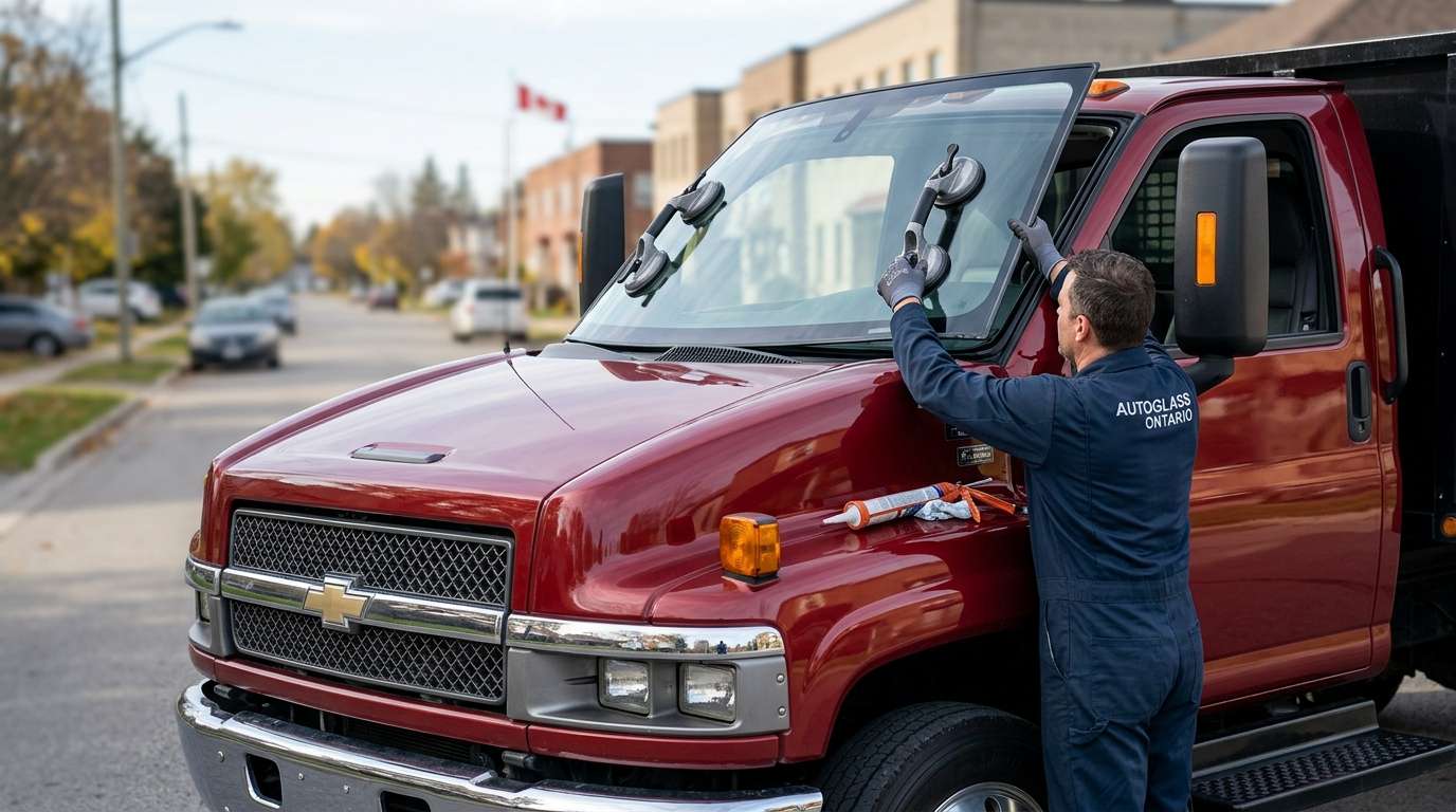 Windshield Replacement for Chevrolet Trucks Kodiak 1990-2009 by Alexwindshield