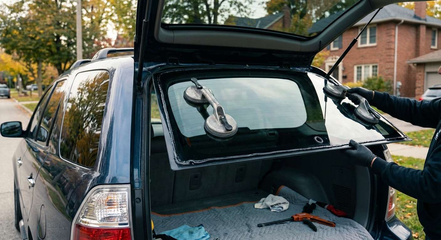 Back Glass Replacement for Acura MDX 2001-2006 by Alexwindshield