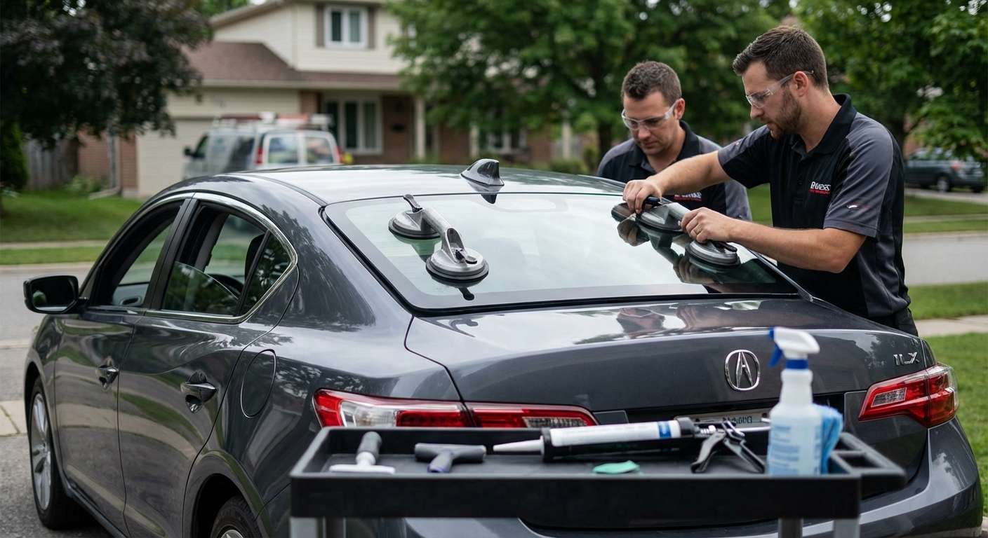 Back Glass Replacement for Acura ILX 2013-2022 by Alexwindshield