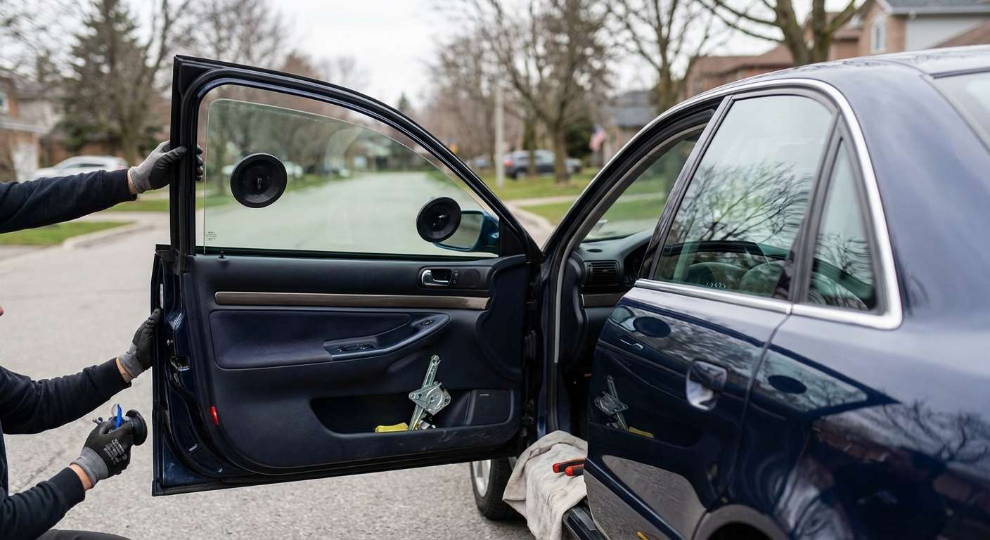Door Glass Replacement for Audi A4 1996-2001 (B5) by Alexwindshield