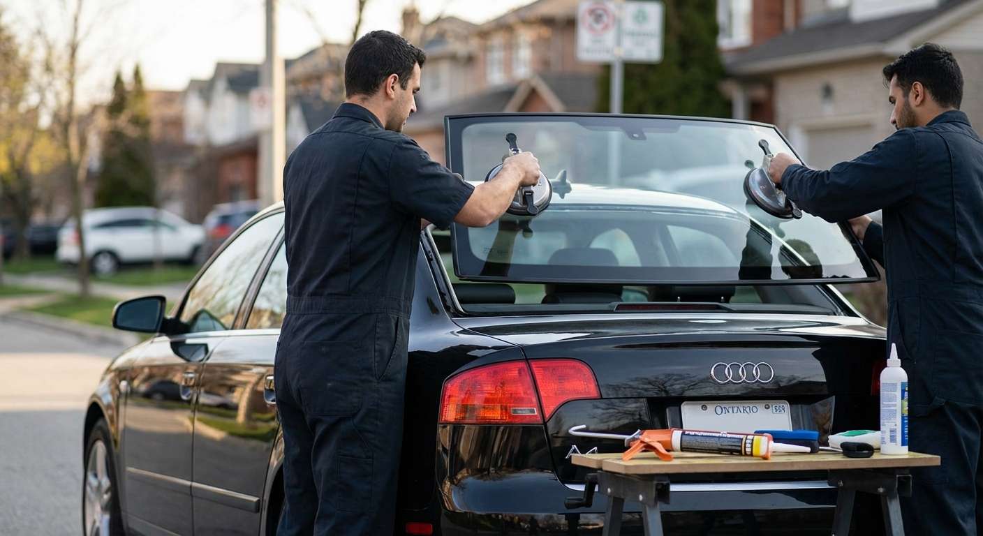 Back Glass Replacement for Audi A4 2005-2008 (B7) by Alexwindshield