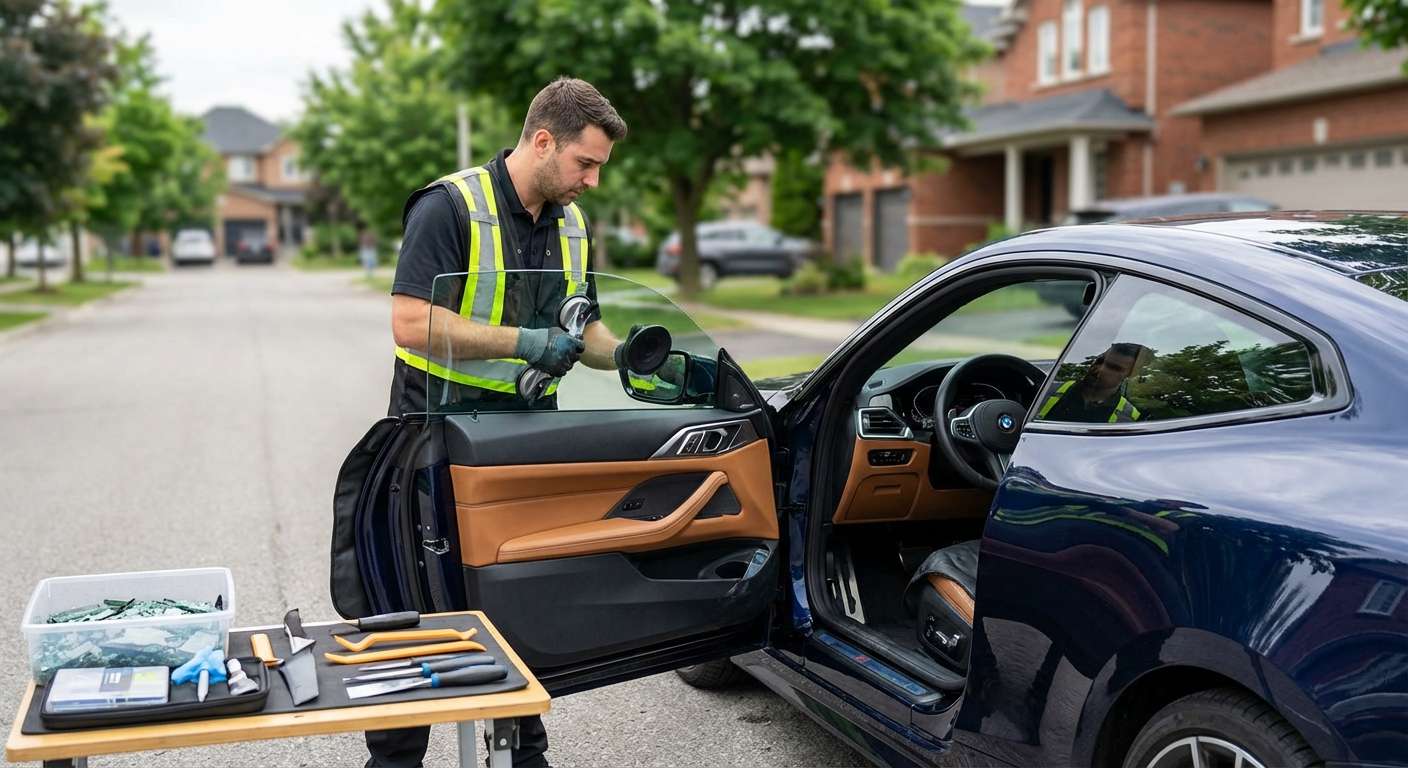 Door Glass Replacement for BMW 4 Series 2021-2027 (G22/G26) by Alexwindshield
