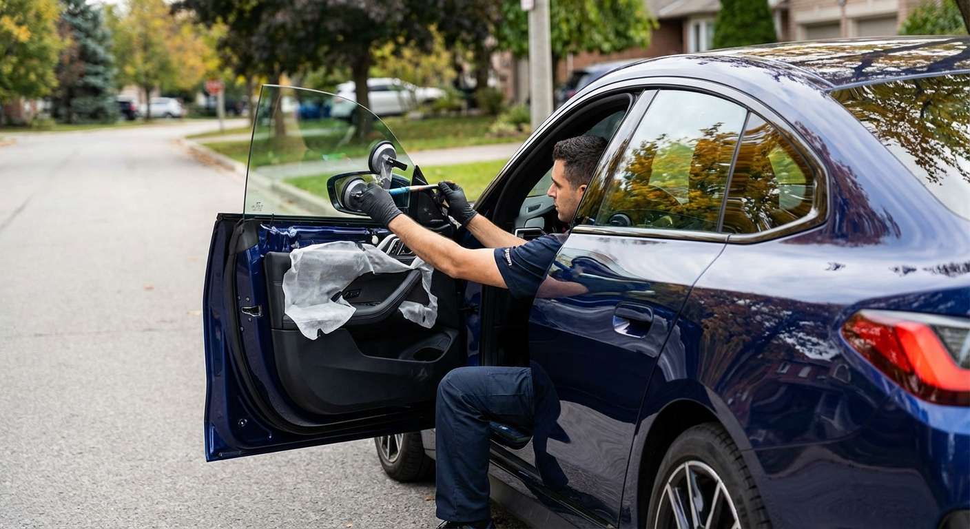 Door Glass Replacement for BMW i4 2022-2027 (G26 BEV) by Alexwindshield