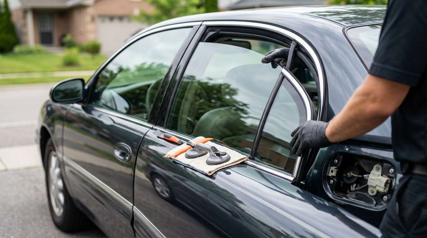 Door Glass Replacement for Buick Park Avenue 1997-2005 by Alexwindshield