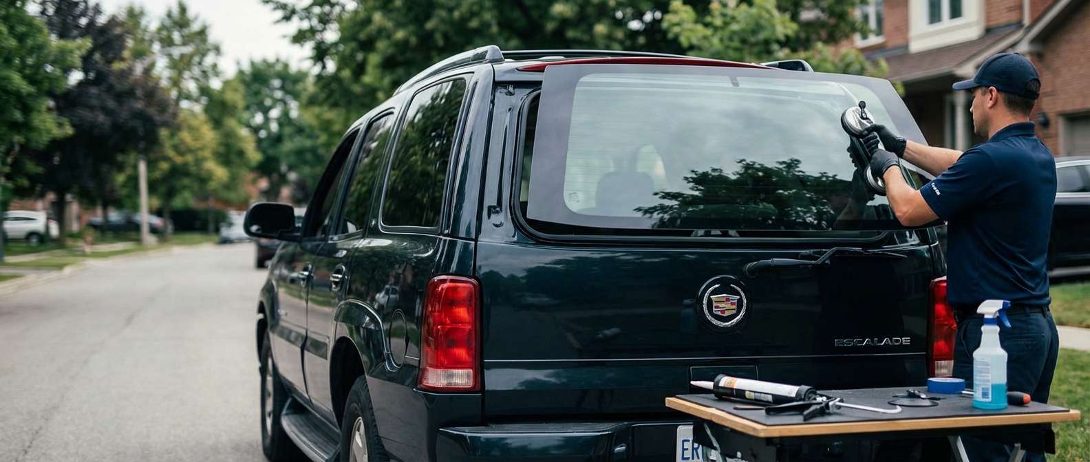 Back Glass Replacement for Cadillac Escalade 2002-2006 by Alexwindshield