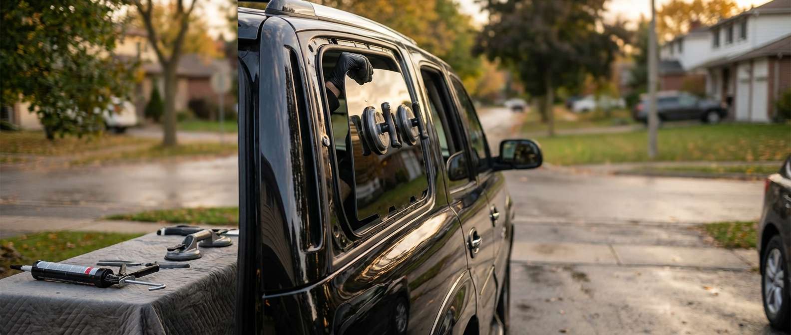 Quarter Glass Replacement for Cadillac Escalade 2002-2006 by Alexwindshield