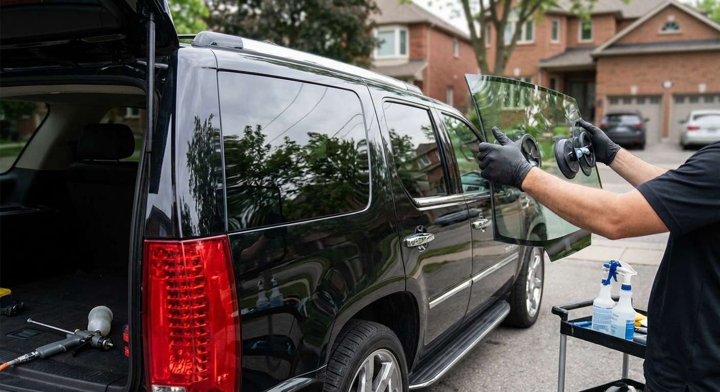 Quarter Glass Replacement for Cadillac Escalade 2007-2014 by Alexwindshield