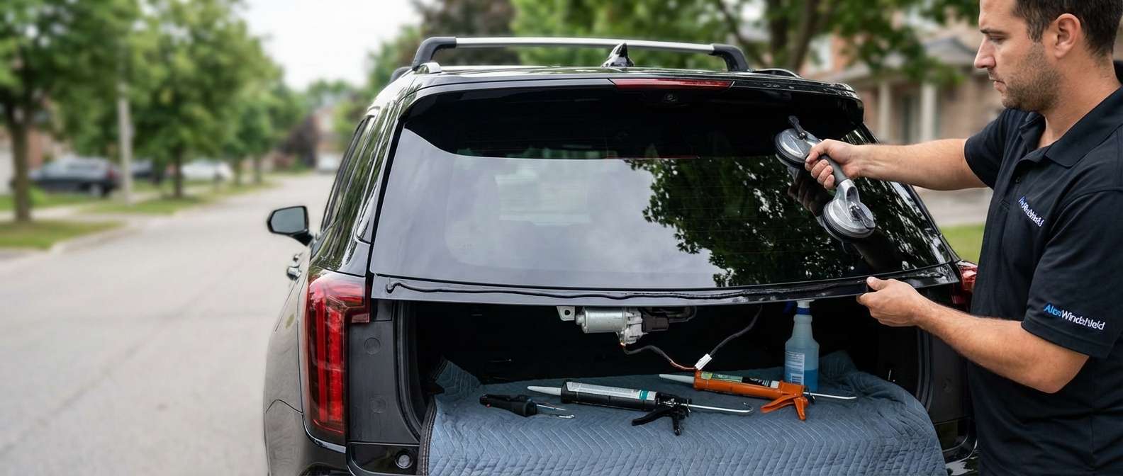 Back Glass Replacement for Cadillac XT6 2020-2027 by Alexwindshield