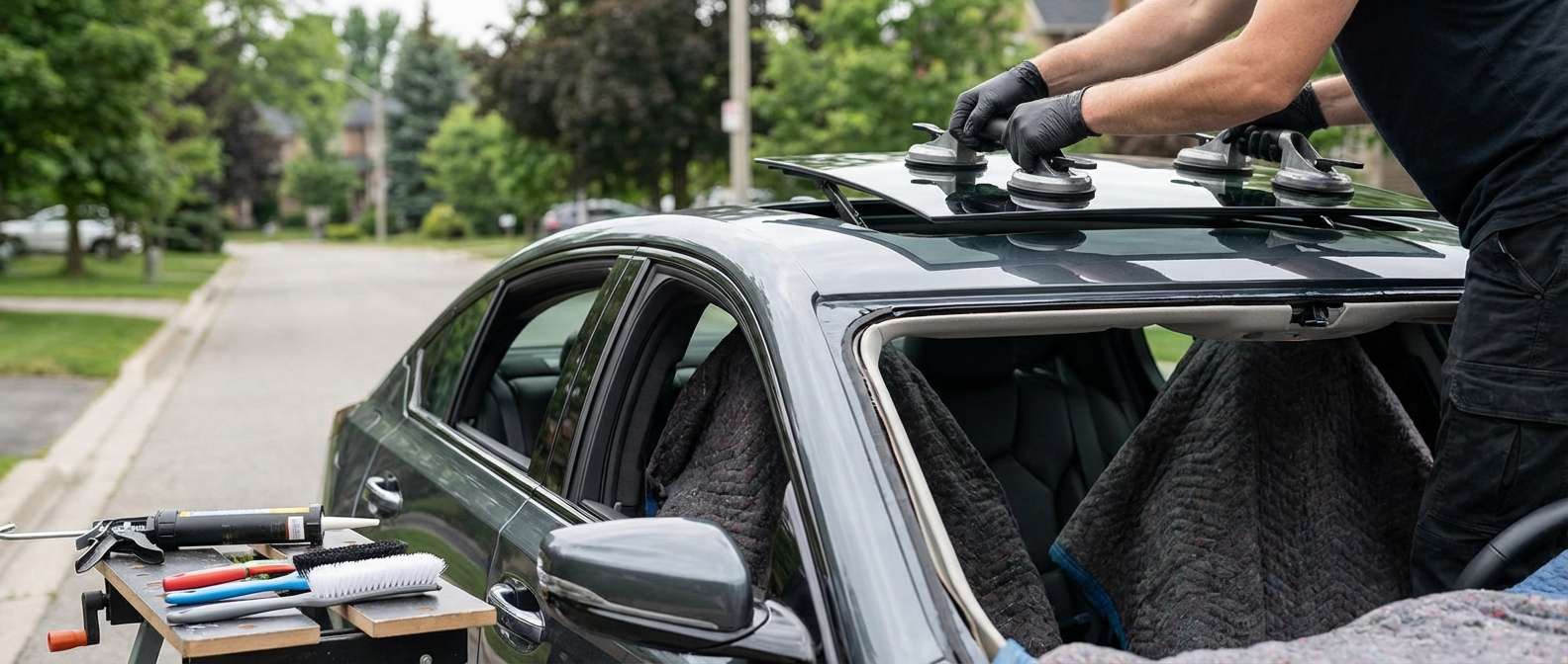 Sunroof Replacement for Cadillac CT5 2020-2027 by Alexwindshield