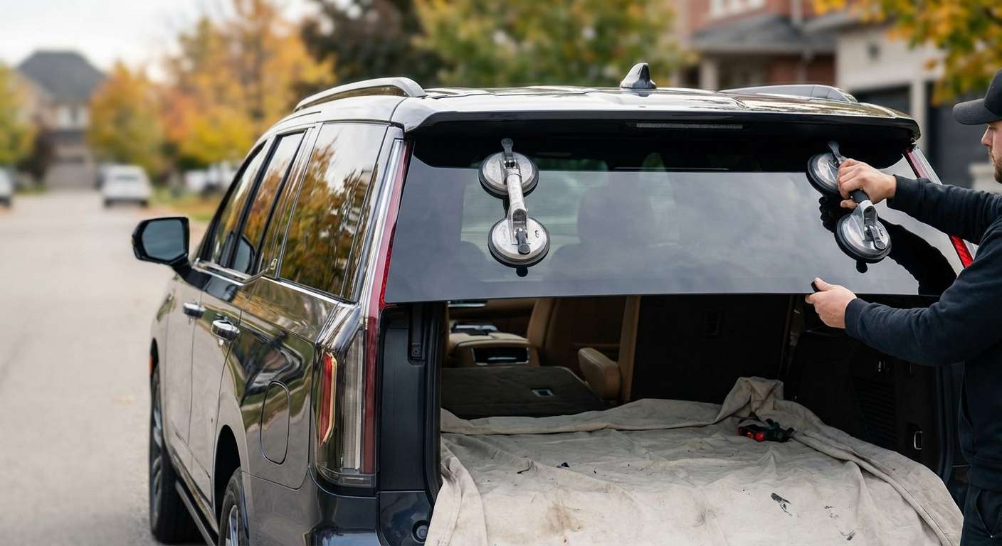 Back Glass Replacement for Cadillac ESCALADE IQ 2025-2027 by Alexwindshield