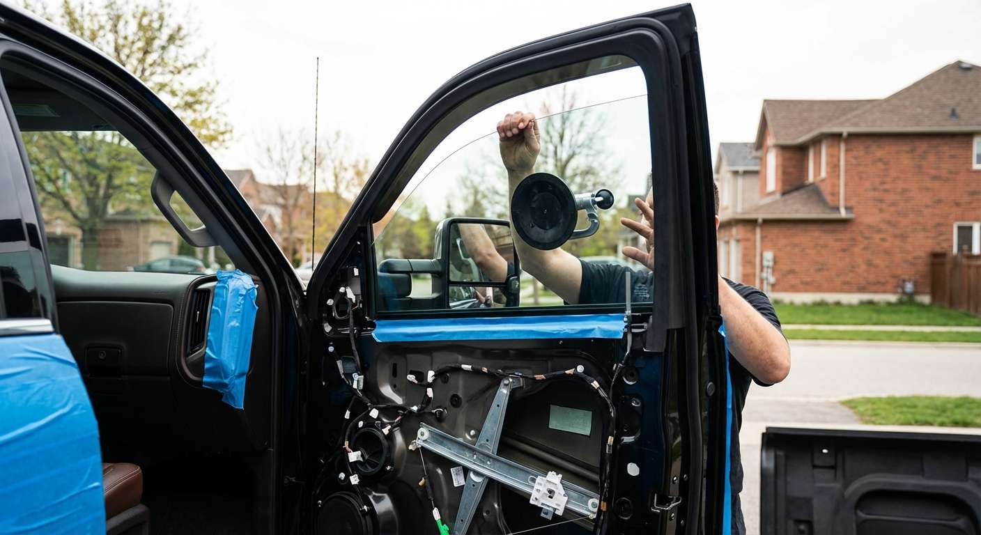 Door Glass Replacement for Chevrolet Silverado HD 2500/3500 2015-2019 by Alexwindshield