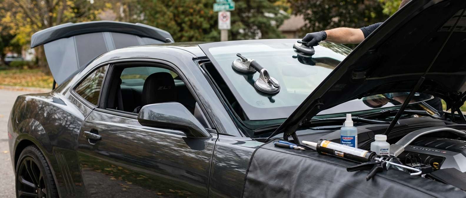 Windshield Replacement for Chevrolet Camaro 2010-2015 by Alexwindshield
