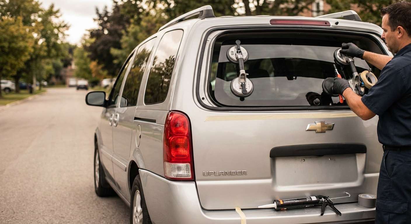 Back Glass Replacement for Chevrolet Uplander 2005-2009 by Alexwindshield