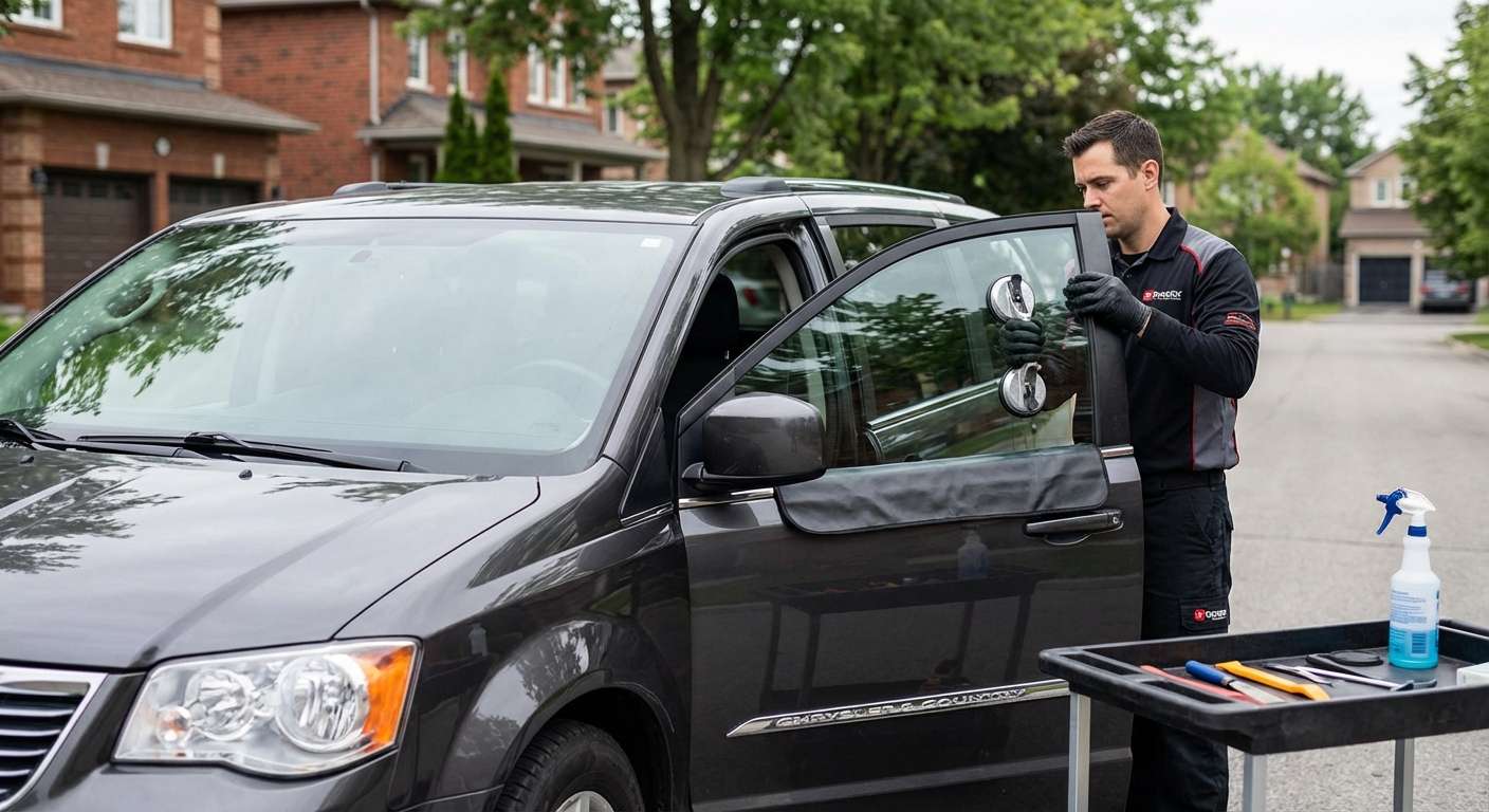 Door Glass Replacement for Chrysler Town & Country 2008-2016 by Alexwindshield
