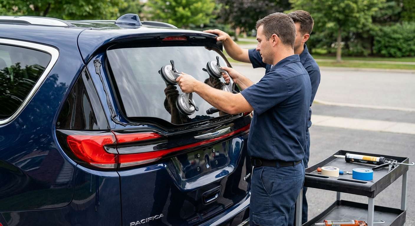 Back Glass Replacement for Chrysler Pacifica 2025-2027 by Alexwindshield