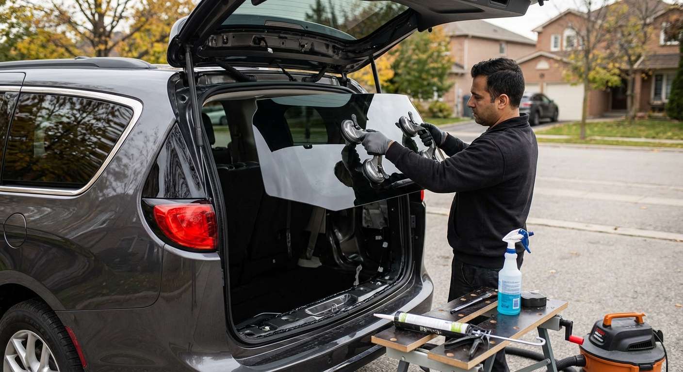 Back Glass Replacement for Chrysler Grand Caravan (Chrysler) 2021-2027 by Alexwindshield