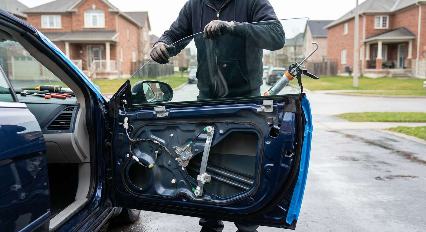 Door Glass Replacement for Chrysler Sebring 2007-2010 by Alexwindshield