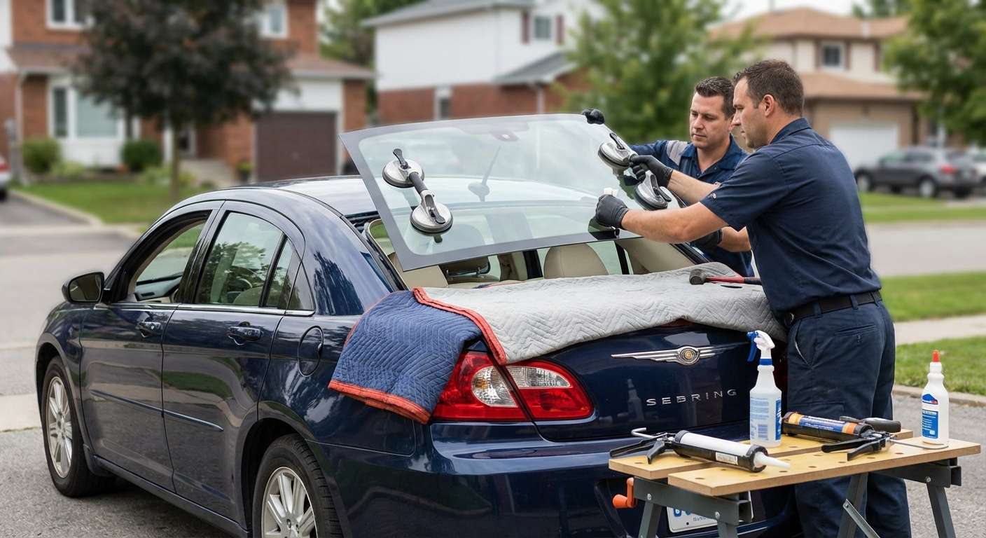 Back Glass Replacement for Chrysler Sebring 2007-2010 by Alexwindshield