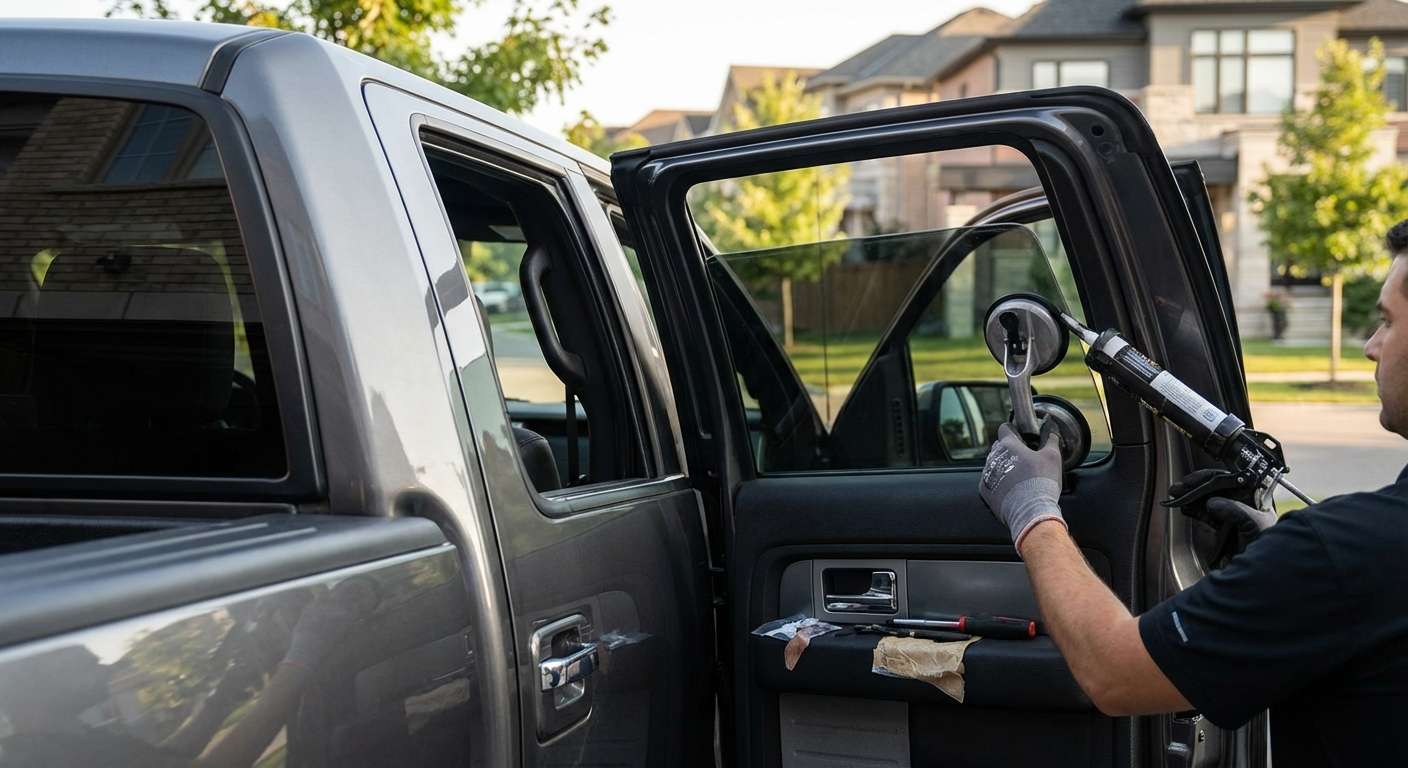 Vent Glass Replacement for Ford F-150 2009-2014 by Alexwindshield