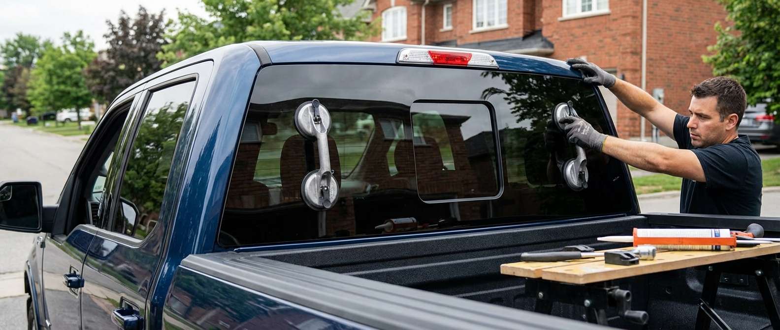 Back Glass Replacement for Ford F-150 2015-2020 (Aluminum) by Alexwindshield