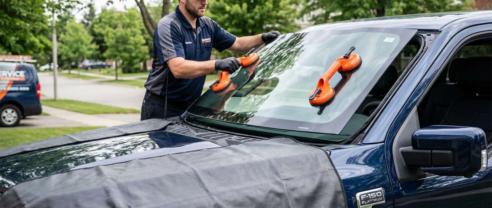 Windshield Replacement for Ford F-150 2021-2027 by Alexwindshield