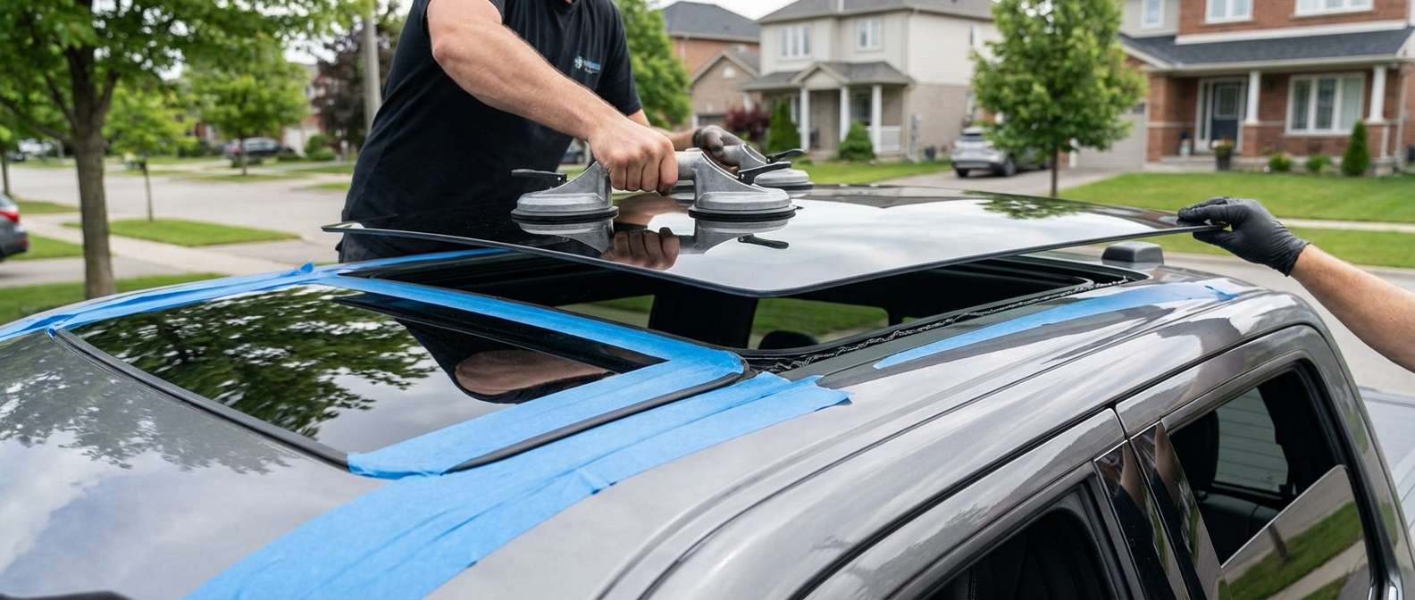 Sunroof Replacement for Ford F-150 2021-2027 by Alexwindshield