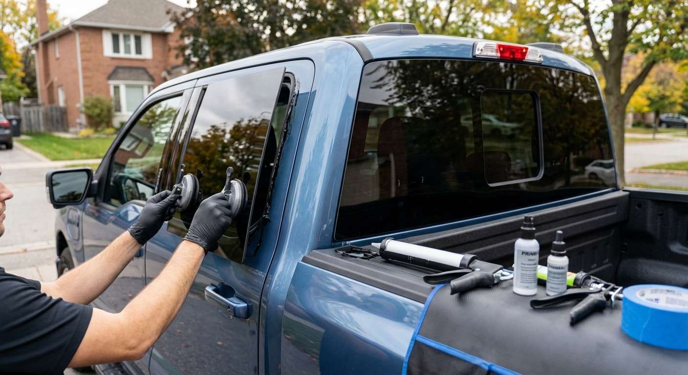Quarter Glass Replacement for Ford F-150 Lightning (EV) 2022-2027 by Alexwindshield