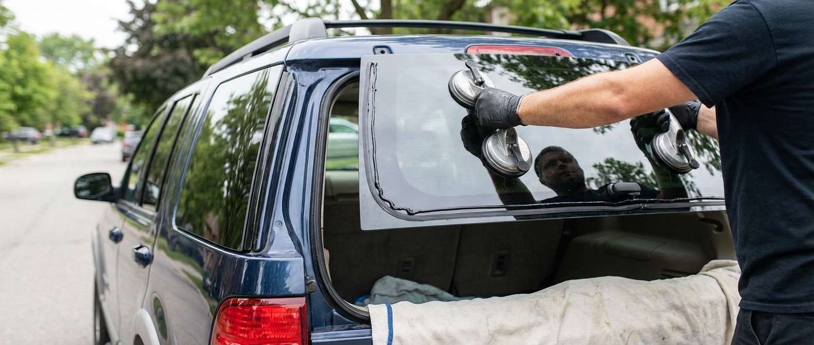 Back Glass Replacement for Ford Explorer 2006-2010 by Alexwindshield