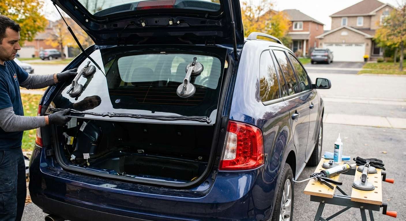 Back Glass Replacement for Ford Edge 2007-2014 by Alexwindshield